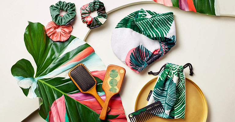 Shop Aveda holiday gift sets featuring limited-edition Phillip Lim accessories